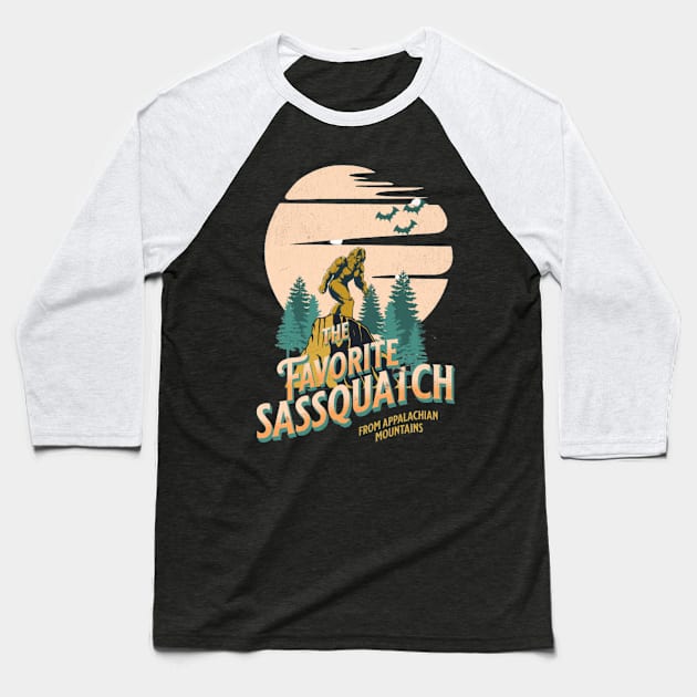 The Favorite Sassquatch Baseball T-Shirt by Vortex.Merch